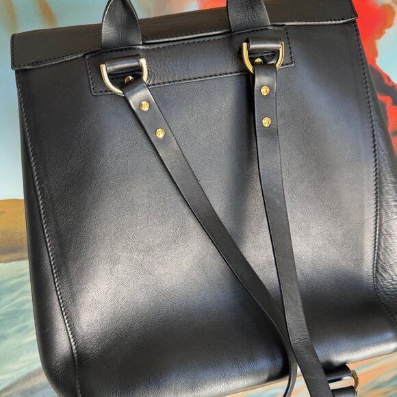 Great Condition Black Leather Sophie Hulme Bag/ Backpack (convertible) - Picture 8 of 16